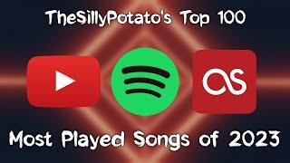 TheSillyPotatos Top 100 Most Played Songs of 2023