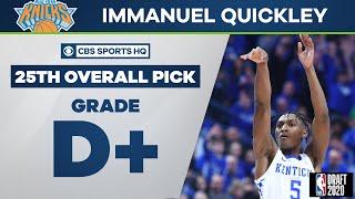 NY Knicks select Immanuel Quickley with 25th overall pick via Den  2020 NBA Draft  CBS Sports HQ