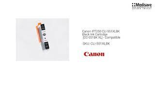 Canon IP7250 CLI 551XLBK Black Ink Cartridge CC 551BK XL Compatible CLI 551XLBK