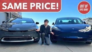 Plug-In Hybrid vs. Full Electric - Toyota Prius Prime and Tesla Model 3 Compared