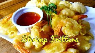 Making Shrimp FrittersDelicious Shrimp Puffs