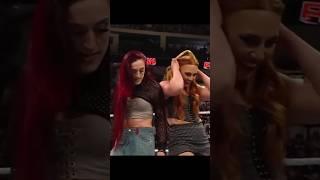 Alba Fyre & Isla Dawn Attack Bianca Belair & Jade Cargill #shortsvideo #wrestling #womenswrestling