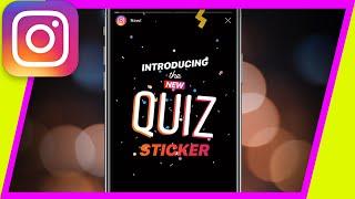 How to Use Instagram Quiz Sticker  - New Instagram Update