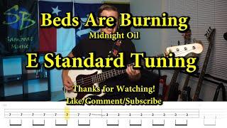 Beds Are Burning - Midnight Oil Bass Cover with Tabs