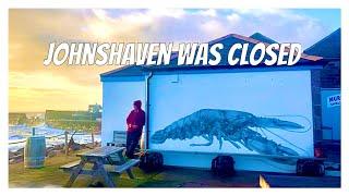 Xmas shopping in a Scottish fishing village  Johnshaven was closed  Dec 2022
