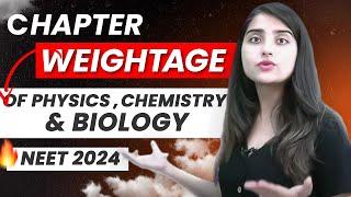 Chapter Wise Weightage of Physics  Chemistry & Biology for #neet2024  #neet2025  @SeepPahuja