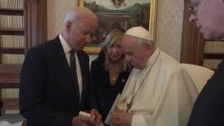 Biden Calls Pope a Warrior for Peace