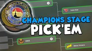 PGL Major Antwerp 2022 PickEm Champions Stage - My Picks 