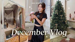 December Vlogคลิปสิ้นปีแบบยาวสะใจ พาไปช้อปปิ้ง เก็บเสื้อผ้า จัดบ้านธีม Christmas  Peanut Butter