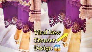 Youtube Viral New Trouser Design_Beautiful & Stylish TrouserPlazzoCapri Design_New Sleeves Design