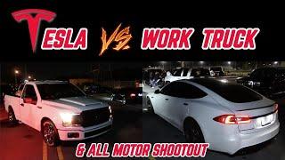 Work Truck vs. Tesla Plaid & All Motor Shootout @ Da 5