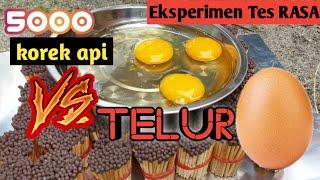 Eksperimen masak goreng telur pakai korek api