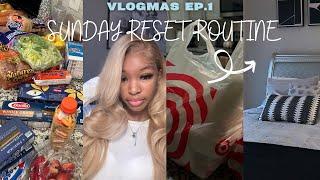 *REALISTIC* SUNDAY RESET LIVING ALONE AT 19   target groceries new hair vlogmas ep. 1