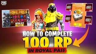 HOW TO COMPLETE 100 RP IN ROYAL PASS  A1 ROYAL PASS PUBG MOBILE  WHAT IS RP ACTIVITY PACK