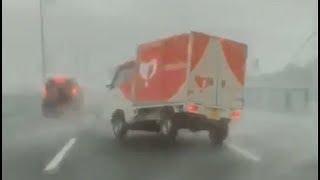 Typhoon Jebi hits Osaka Japan - September 4 2018