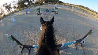 First show jump with Bea Helmet Cam