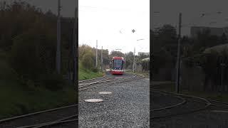 Škoda 45T na lince 8 na konečné zastávce Líšeň Mifkova. #transport #tram