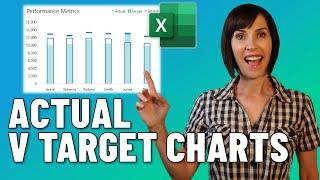 Impress Your Boss with this Excel Actual v Target Chart Technique - Quick and Easy