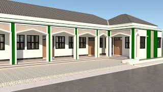 DESAIN GEDUNG SEKOLAH  TPA. DILAHAN 50 x 14 M