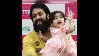 KGF Star Yash with his Cute Daughter