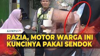 Razia Operasi Patuh Polisi Temukan Sepeda Motor Pakai Kunci dari Sendok