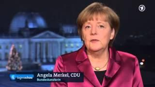 Neujahrsansprache Kanzlerin Merkel warnt vor Pegida