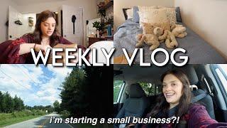 weekly vlog week in my life starting a small business fitness journey & major life updates ◡̈