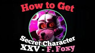 How to Get Secret Character XXV Funtime Foxy  Fredbears Mega Roleplay  Roblox