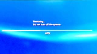 How to fix PS3 Freezing problem fix RESTORE FILE SYSTEM