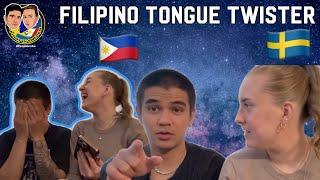 TONGUE TWISTER CHALLENGE WITH MY SWEDISH GIRLFRIEND  FilipinoSwedishCouple