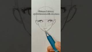 Easy way to draw anime face female #shorts