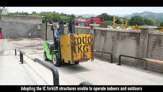 UN Forklift LITHIUM BATTERY FORKLIFT CONVERTED FROM DIESEL FORKLIFT