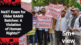 Protest Against Next Exam in Delhi  ncism act  no next for old batches #video #nextexam #ncism