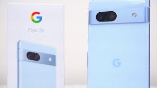 Google Pixel 7a Unboxing & Hands On $499 Sea Blue