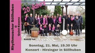 20 Jahre Rhythmuschor Söllhuben - Einladung zum Jubiläumskonzert