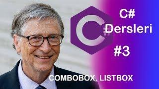 COMBOBOX LISTBOX - C# Dersleri 2019 - #3