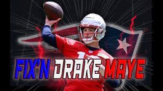 Fixing Drake Maye  Hitch  Shrug  New England Patriots  2024 NFL Rookie Analysis