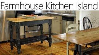 Beautiful DIY Farmhouse Kitchen Island for only $25