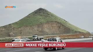 Mekke yeşile büründü