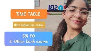 My SBI PO Time table  Beginner to Mains level  Time table #sbipo #bankexams