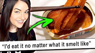 Sasha Grey Eating Smelly Eel on Camera