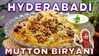 Authentic Hyderabadi Mutton Biryani  Hyderabadi Mutton Dum Biryani #ammikekhane #biryani