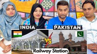 Top 10 Largest Indian Railway Stations Vs Pakistan Railway Stations  Pakistan Vs India  Reaction