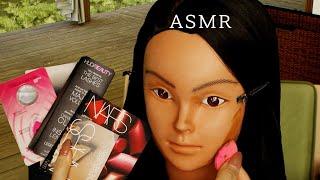 ASMR  샘플로 친구 화장해주는 롤플 반말주의  Makeup using beauty samples