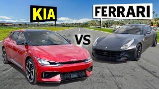 2024 Kia EV6 GT vs 700hp Ferrari FF  THIS vs THAT