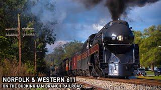 First Look Norfolk & Western 611 Returns to Mainline Excursions