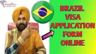 How to Fill Brazil visa Application Form  Brazil Visa application Form