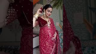 Pregnancy saree draping #pregnancy #sareedraping #styling #3rdtrimester #saree