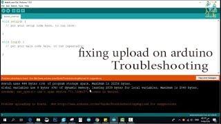 حل مشكلة رفع الكود في لوحة الأردوينو Troubleshooting#upload arduino