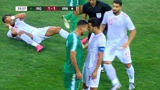 ملخص مباراة العراق وايران 2-1  مباراة تاريخية  تعليق خالد الحدي  التصفيات الآسيوية المزدوجة